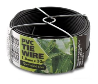 WHITES BLACK PVC-1.6MM WIREPAK 20M 